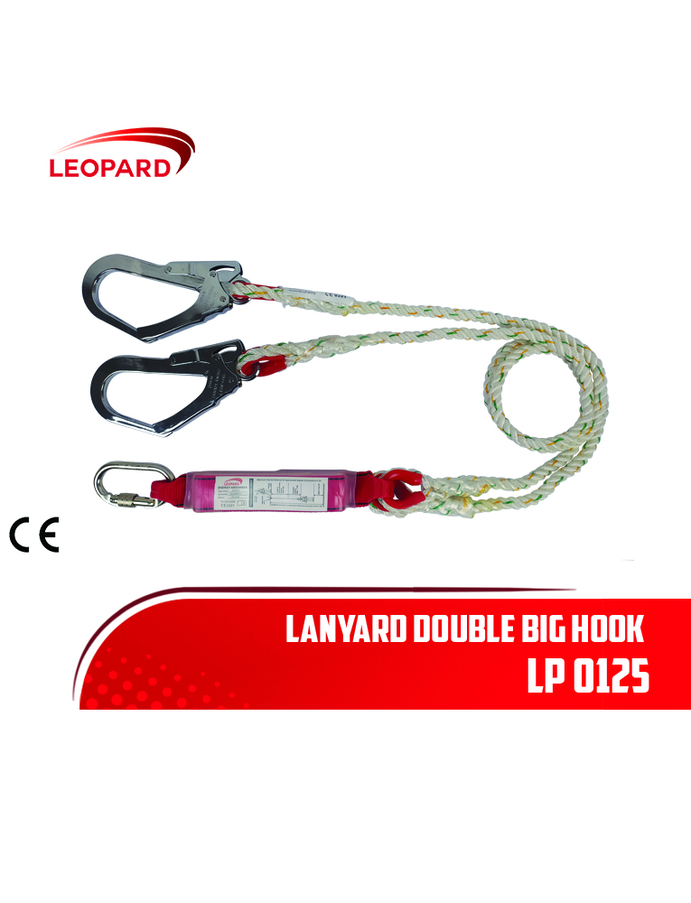 Double Big Hook Lanyard With Absorber “LEOPARD” LP 0125 – Dua Tiga